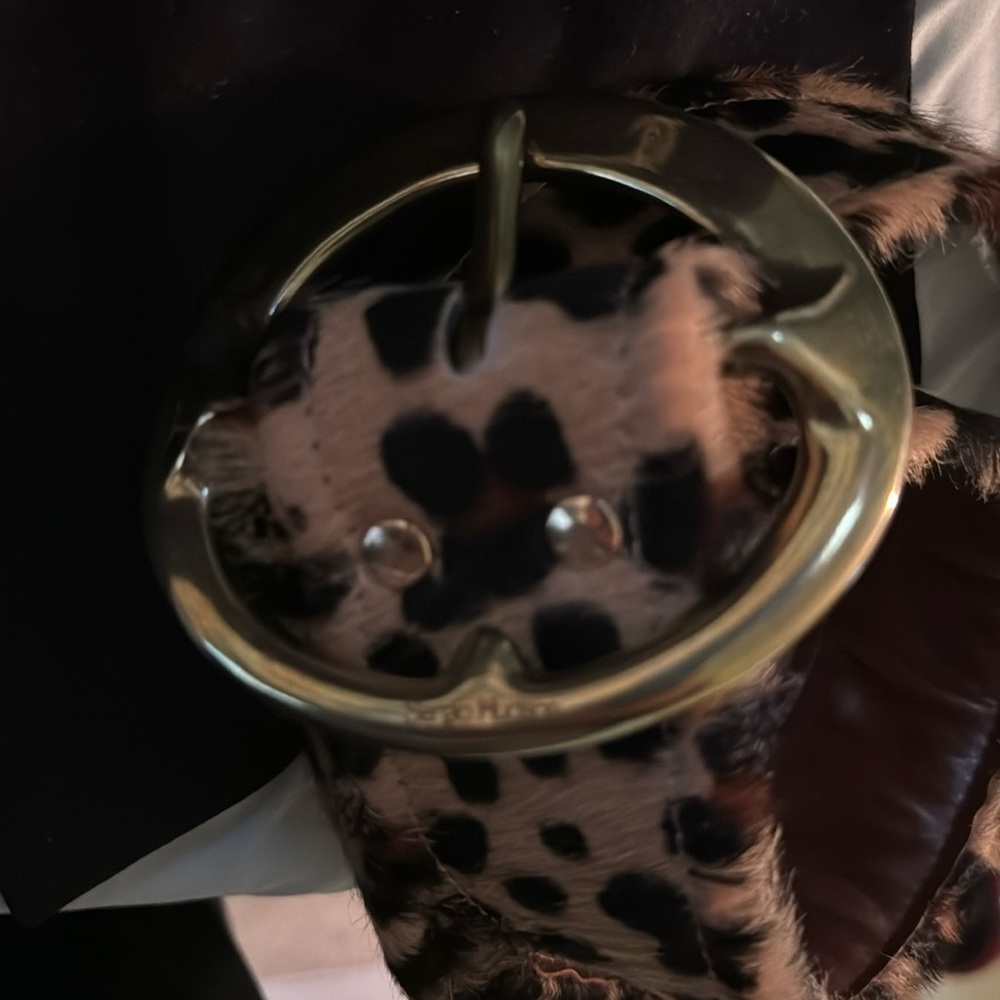 Sergio Hudson Leopard Belt